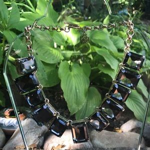 Ann Taylor Emerald Cut Statement Necklace